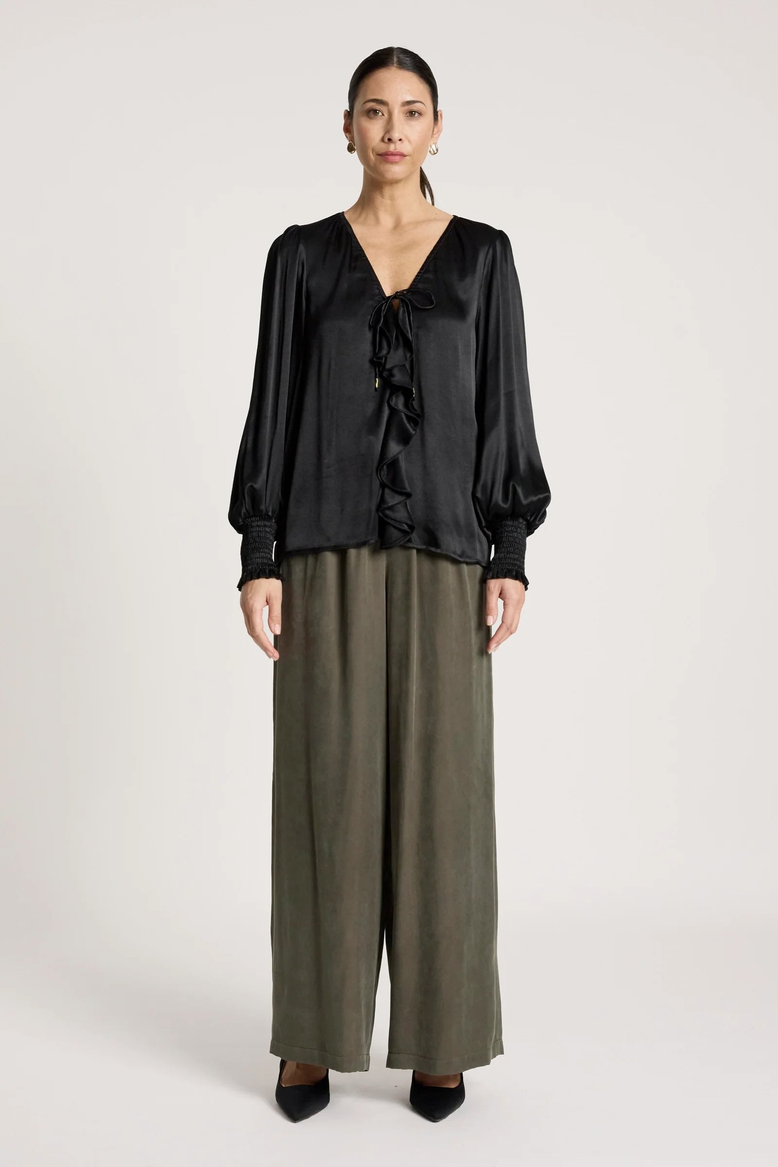 San Frill Top - Black
