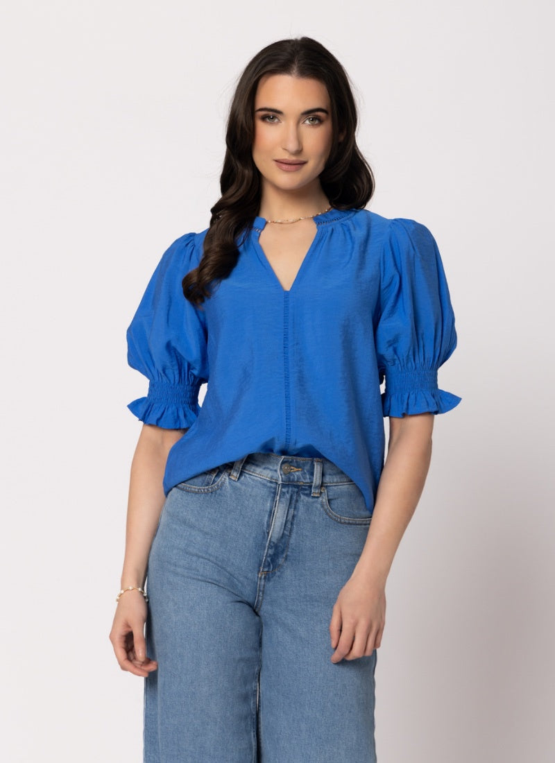 Addyson Blouse - Cobalt