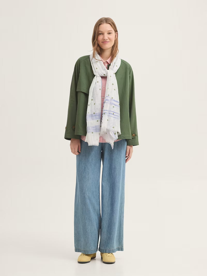 Short Cotton Trench Coat