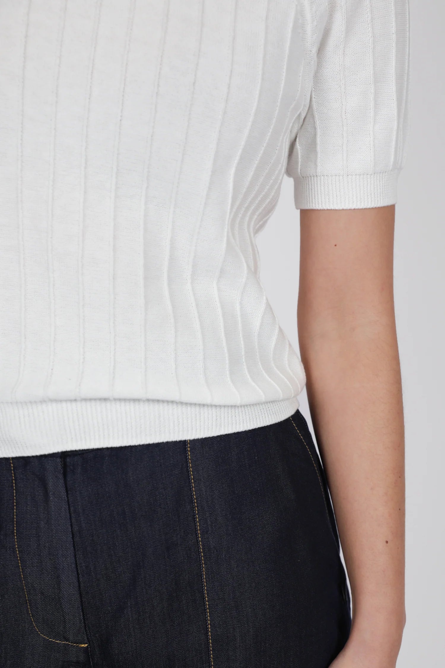 Soleil Knit Tee - Ivory