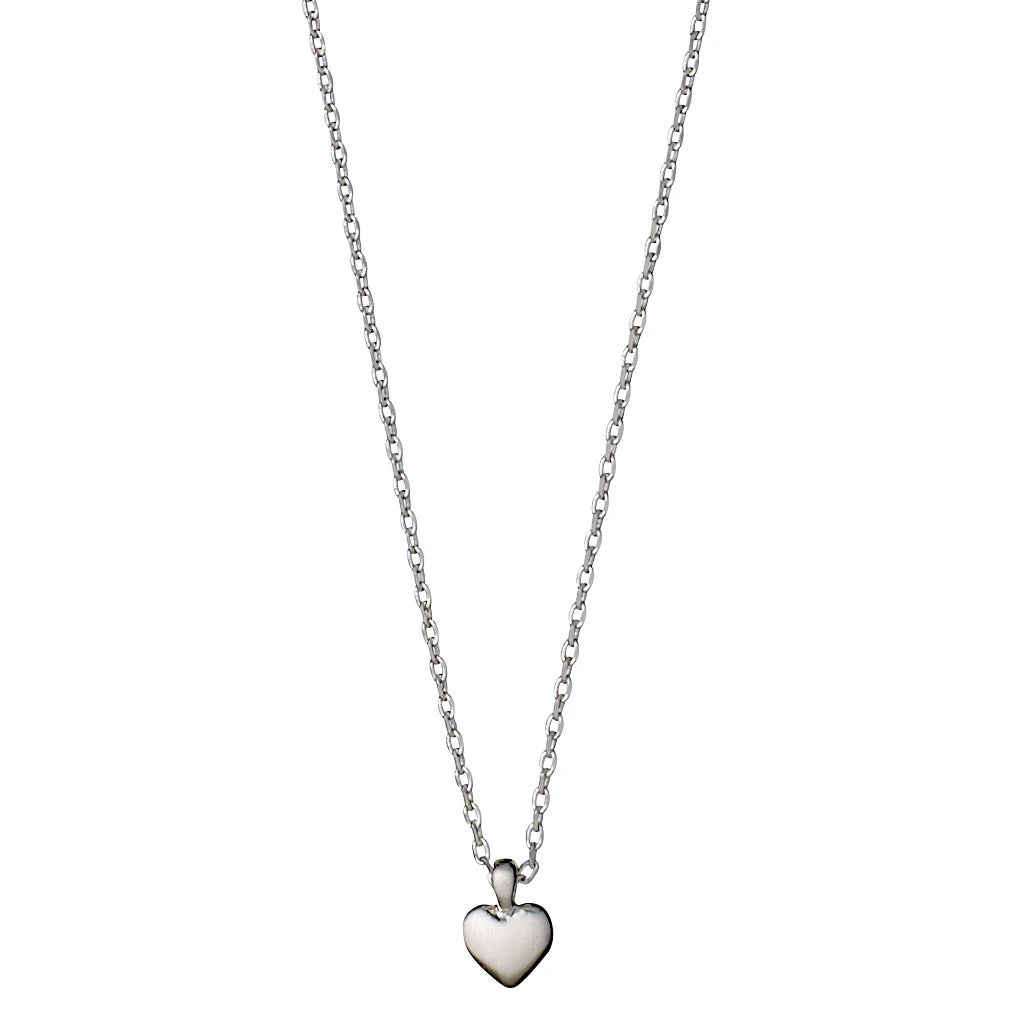 Sophia Tiny Heart Pendant Necklace - Silver Plated