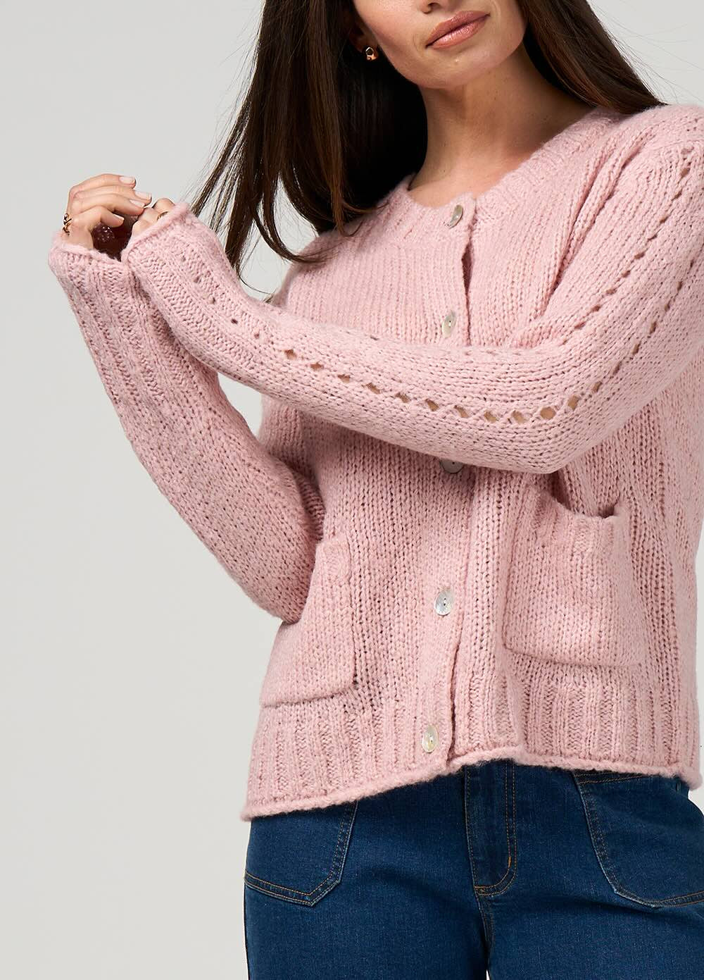Tilly Cardi - Blush