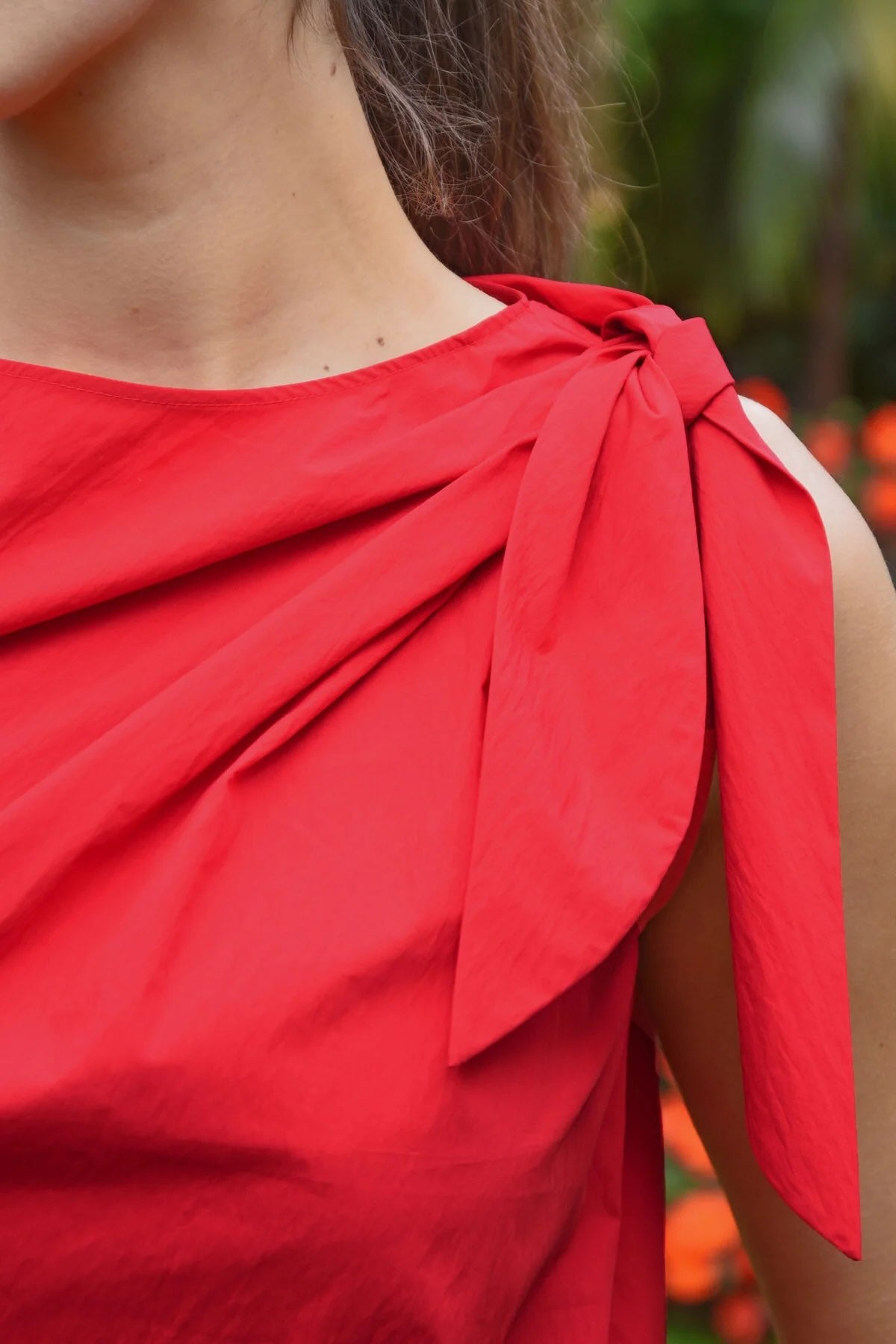 Top Knot Top - Red