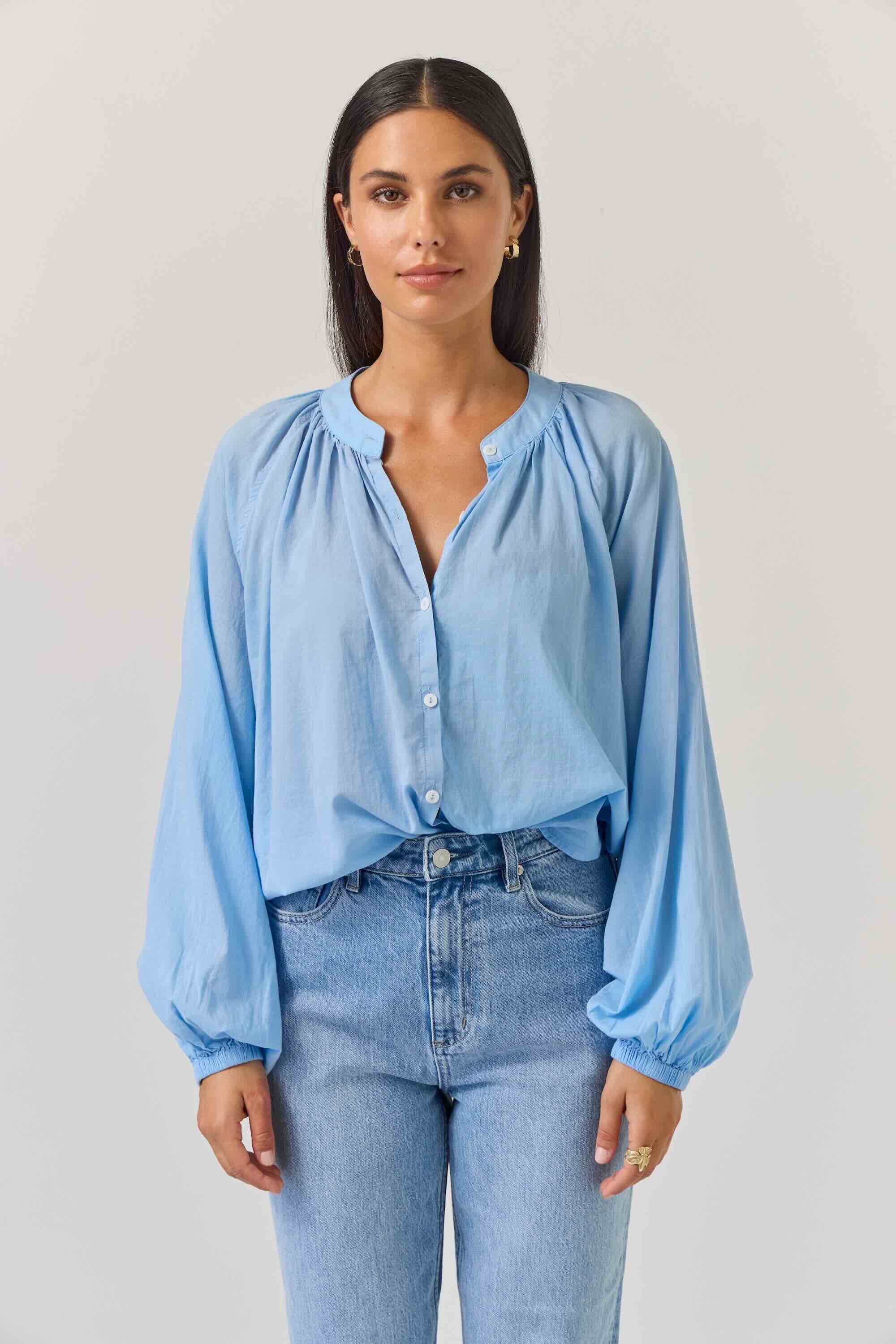 Pioneer Top - Sky Blue