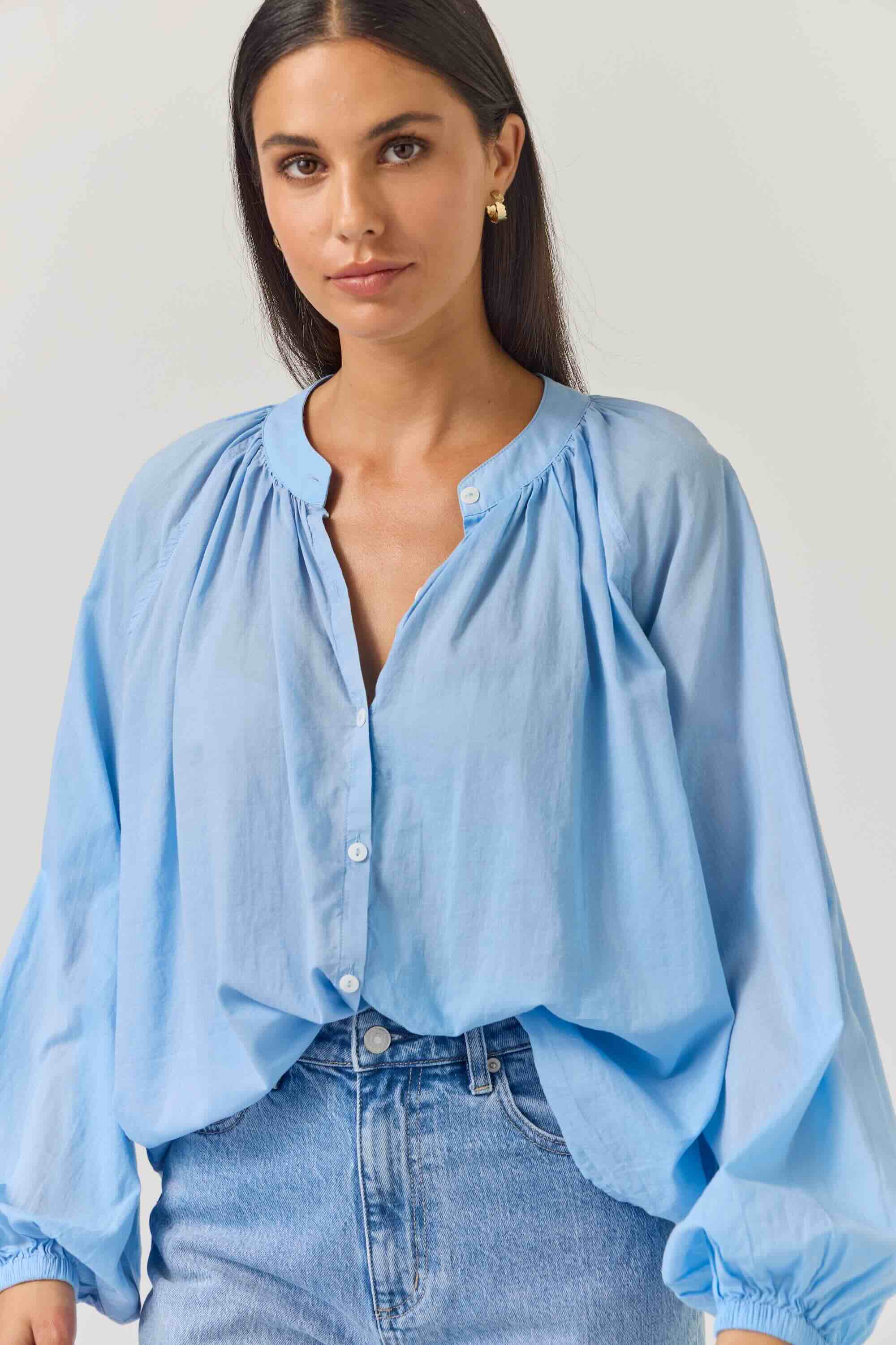 Pioneer Top - Sky Blue