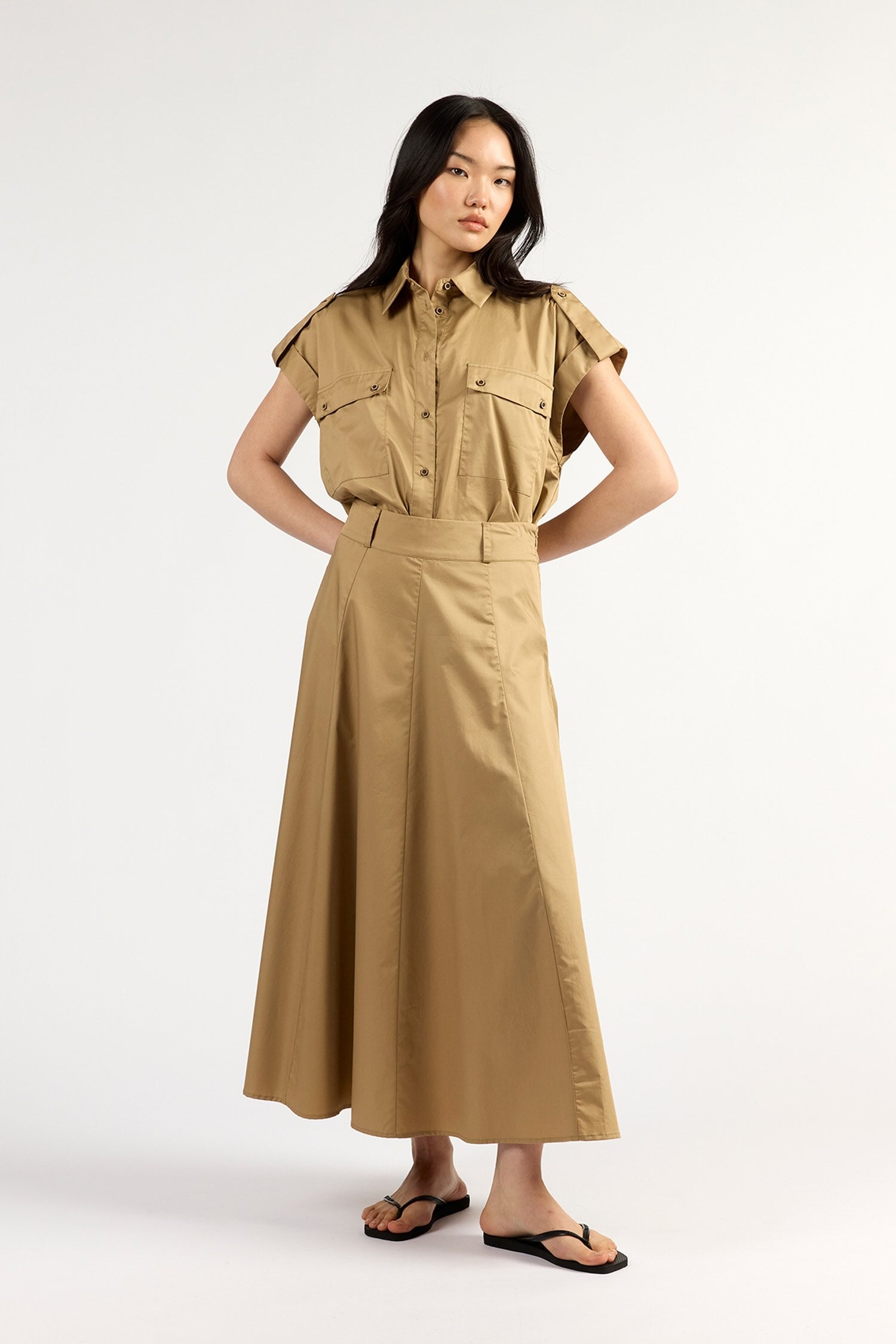 Circle Skirt - Tan