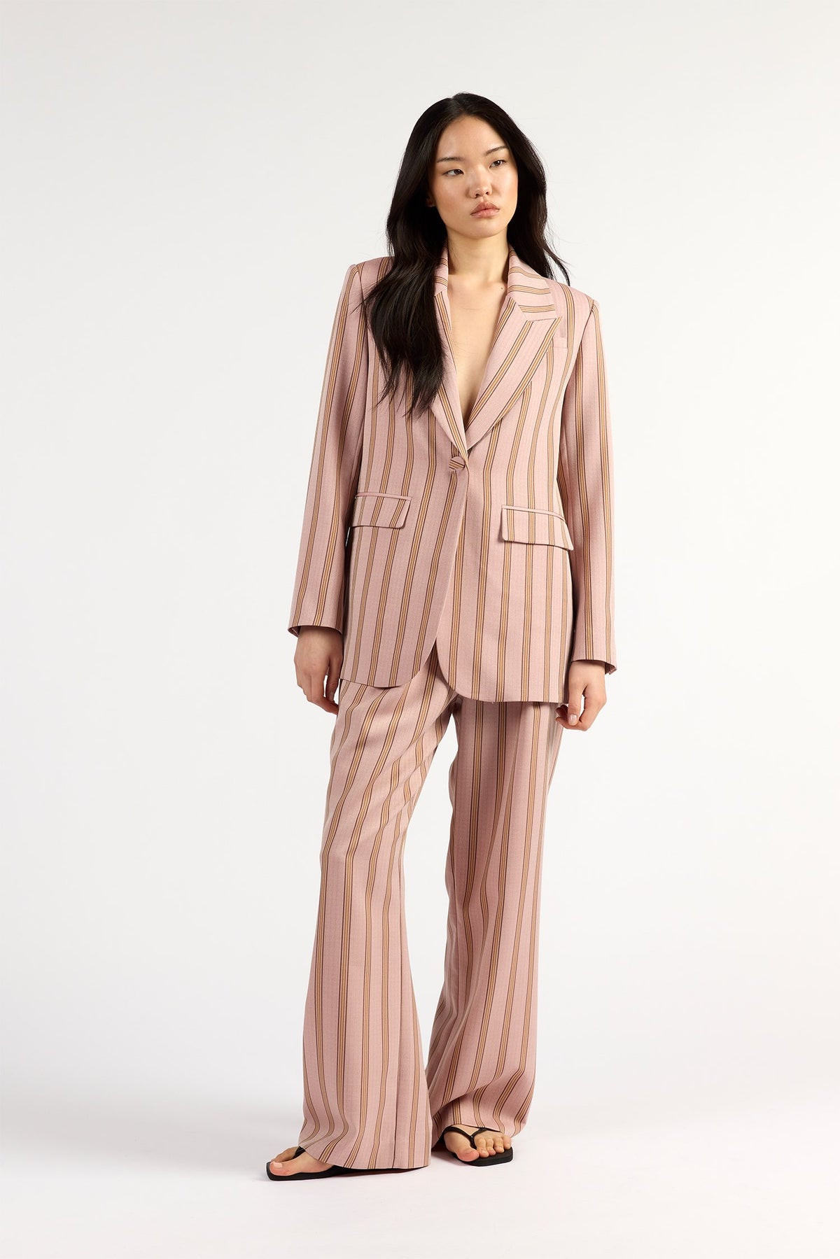 Paris Blazer - Rosewood Stripe