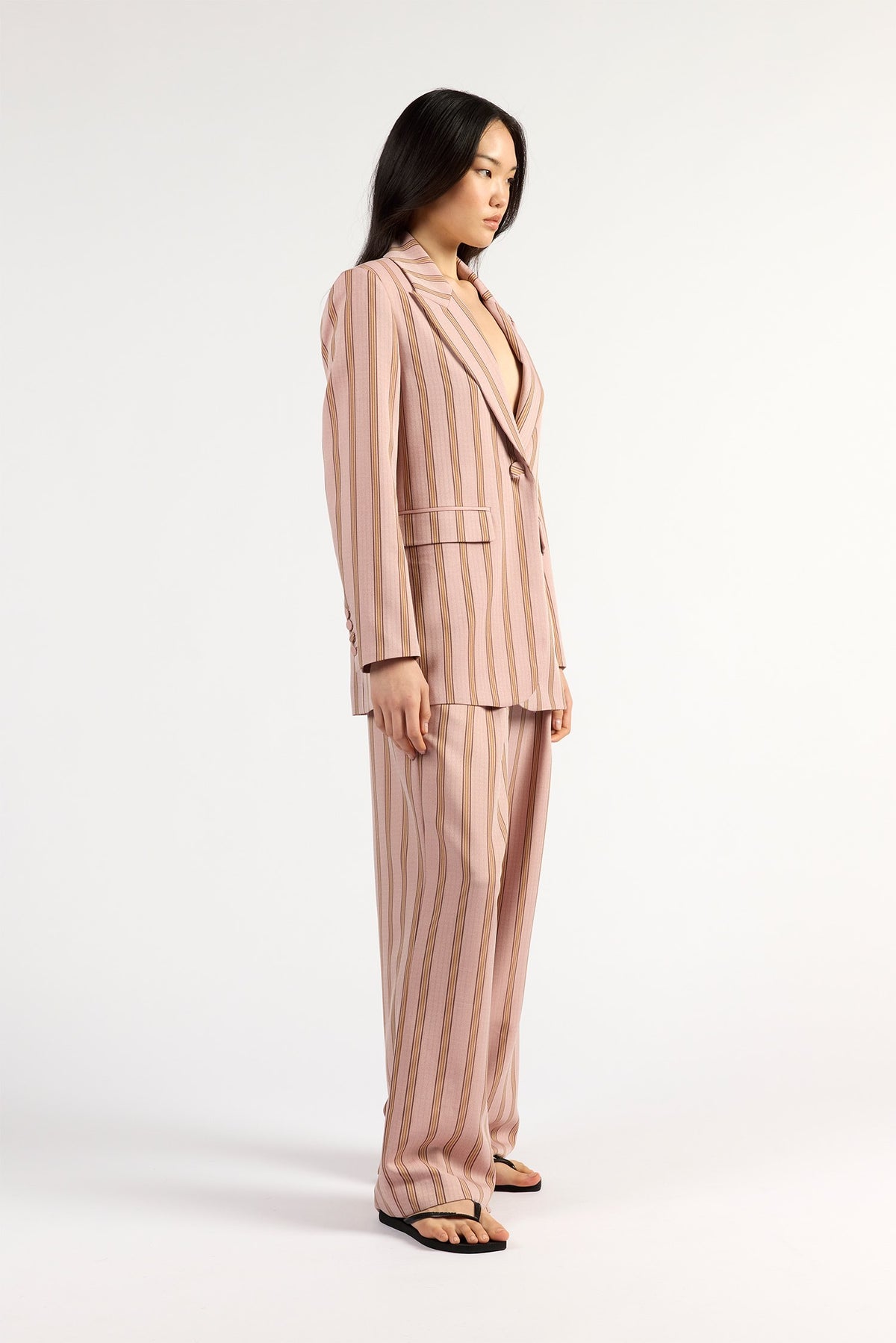 Paris Blazer - Rosewood Stripe
