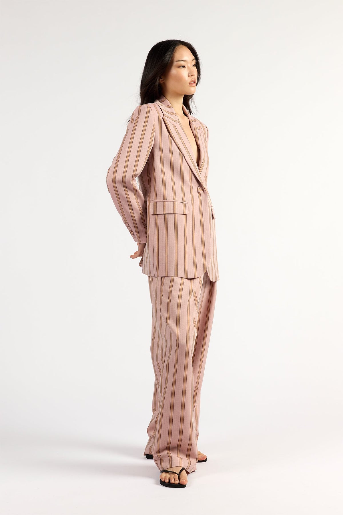 Paris Blazer - Rosewood Stripe