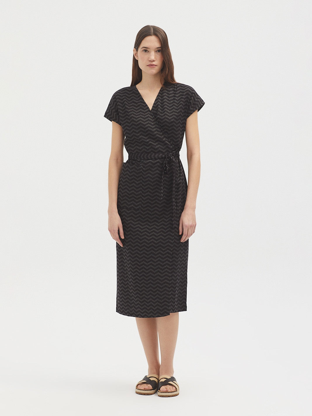 Jacquard Wrap Dress