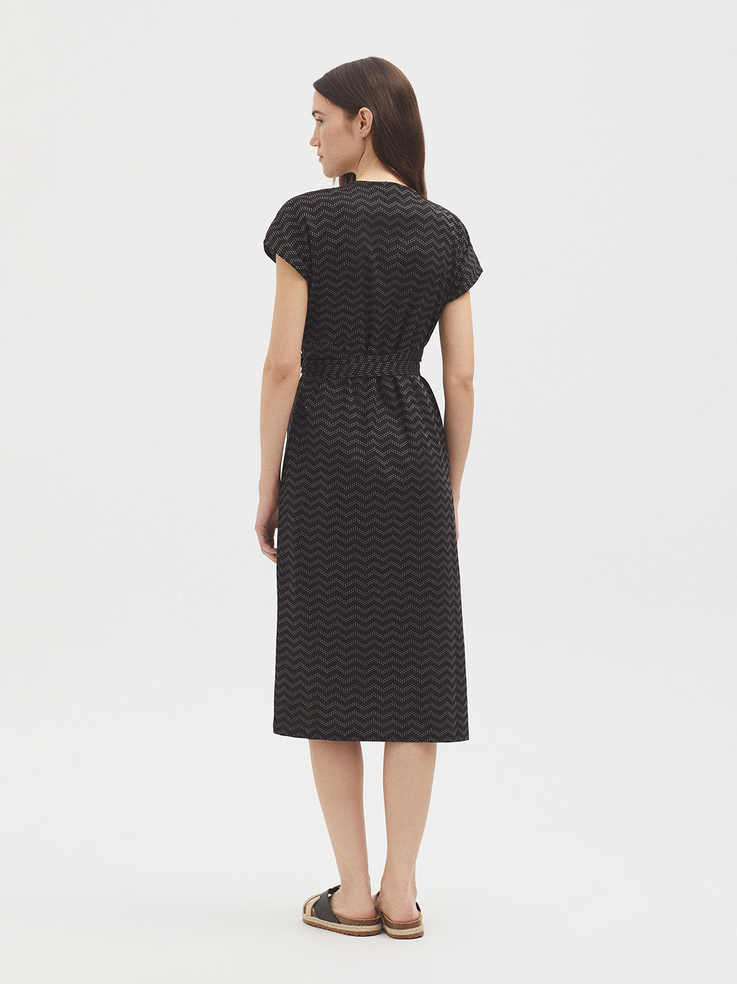 Jacquard Wrap Dress