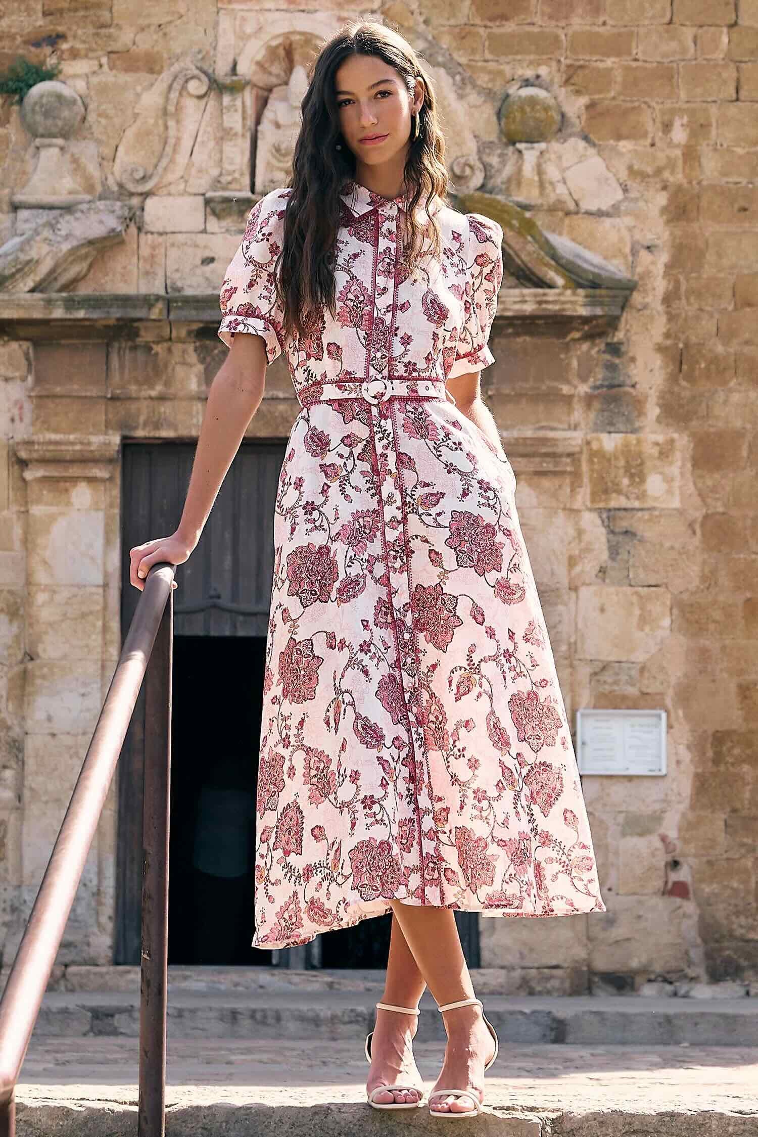 Admire Dress - Rose Paisley