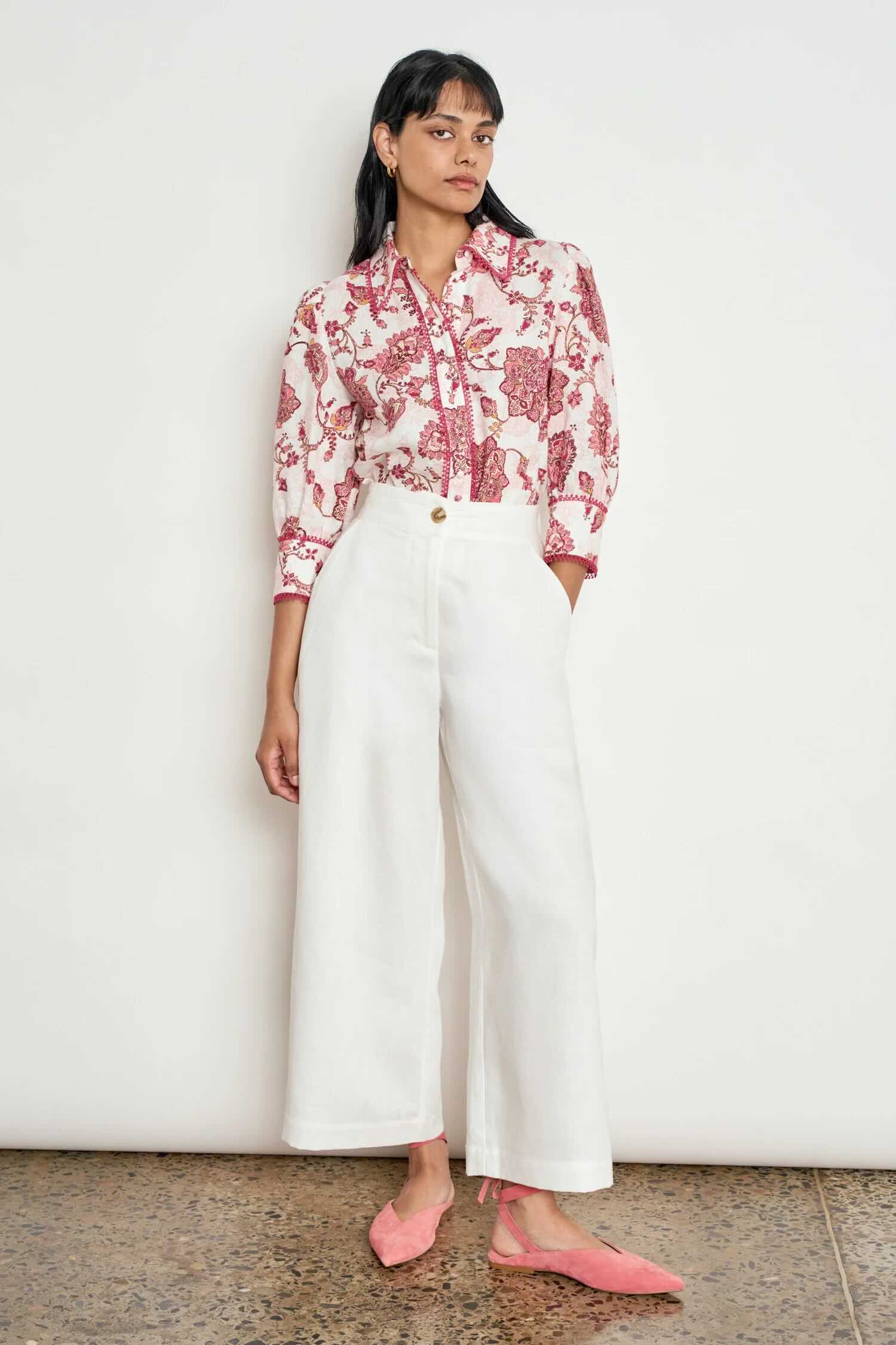 Serenade Top - Rose Paisley