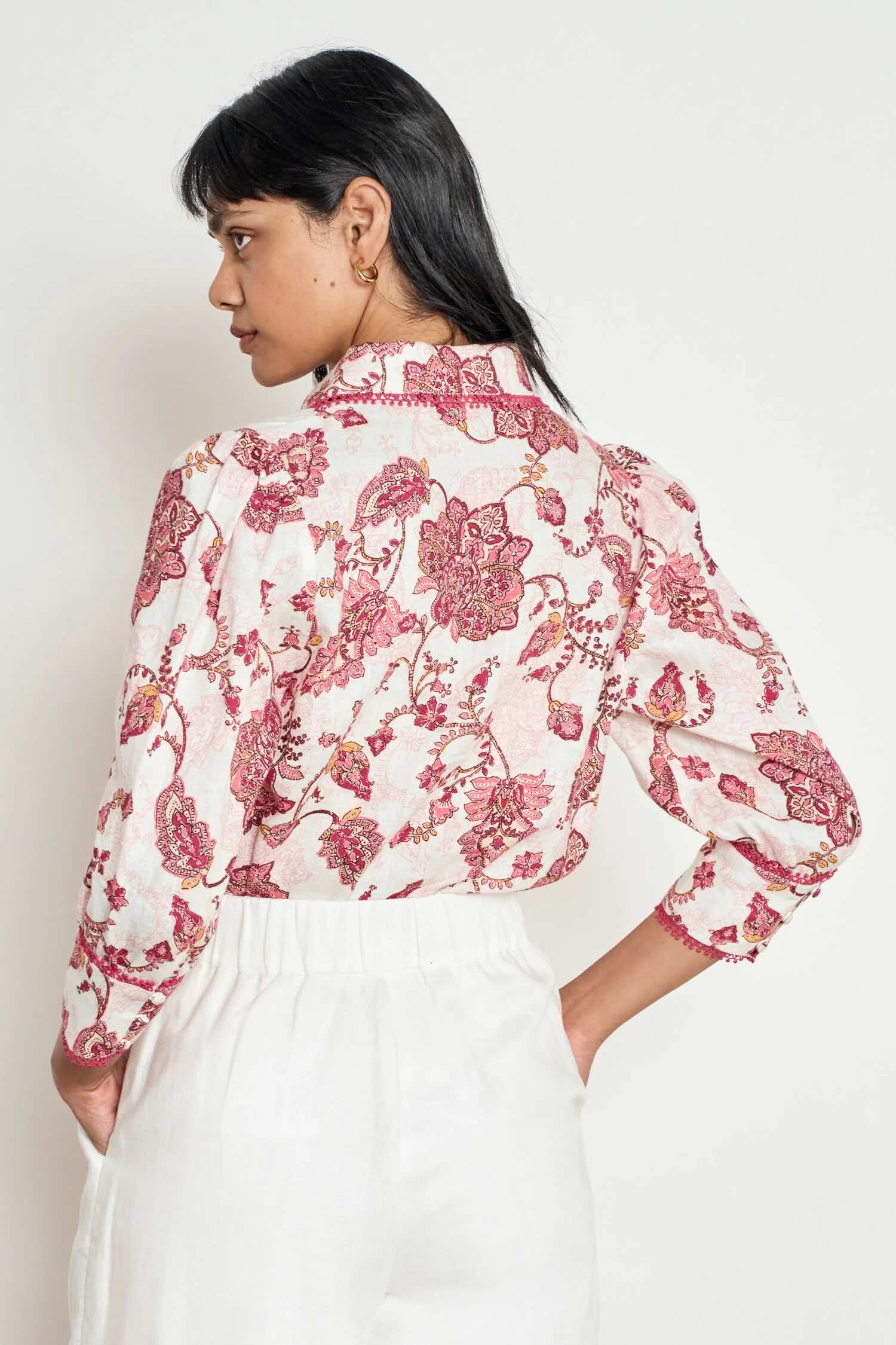 Serenade Top - Rose Paisley