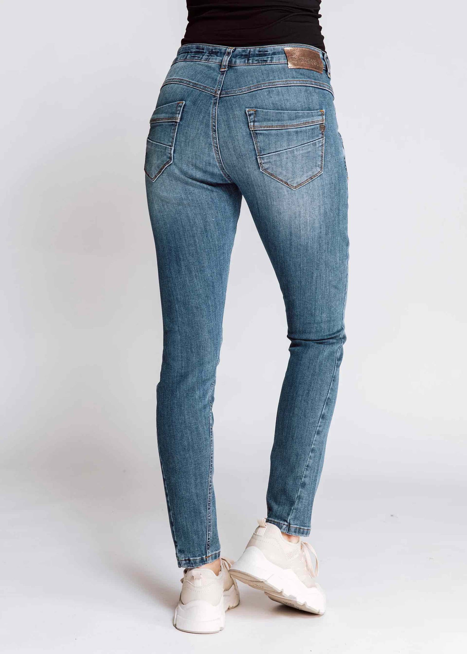 Pantaloni Jeans Donna Cotone Rigenerato Blu Aglaia - Rifò Pantaloni Jeans Donna Cotone Rigenerato Blu Aglaia - Rifò