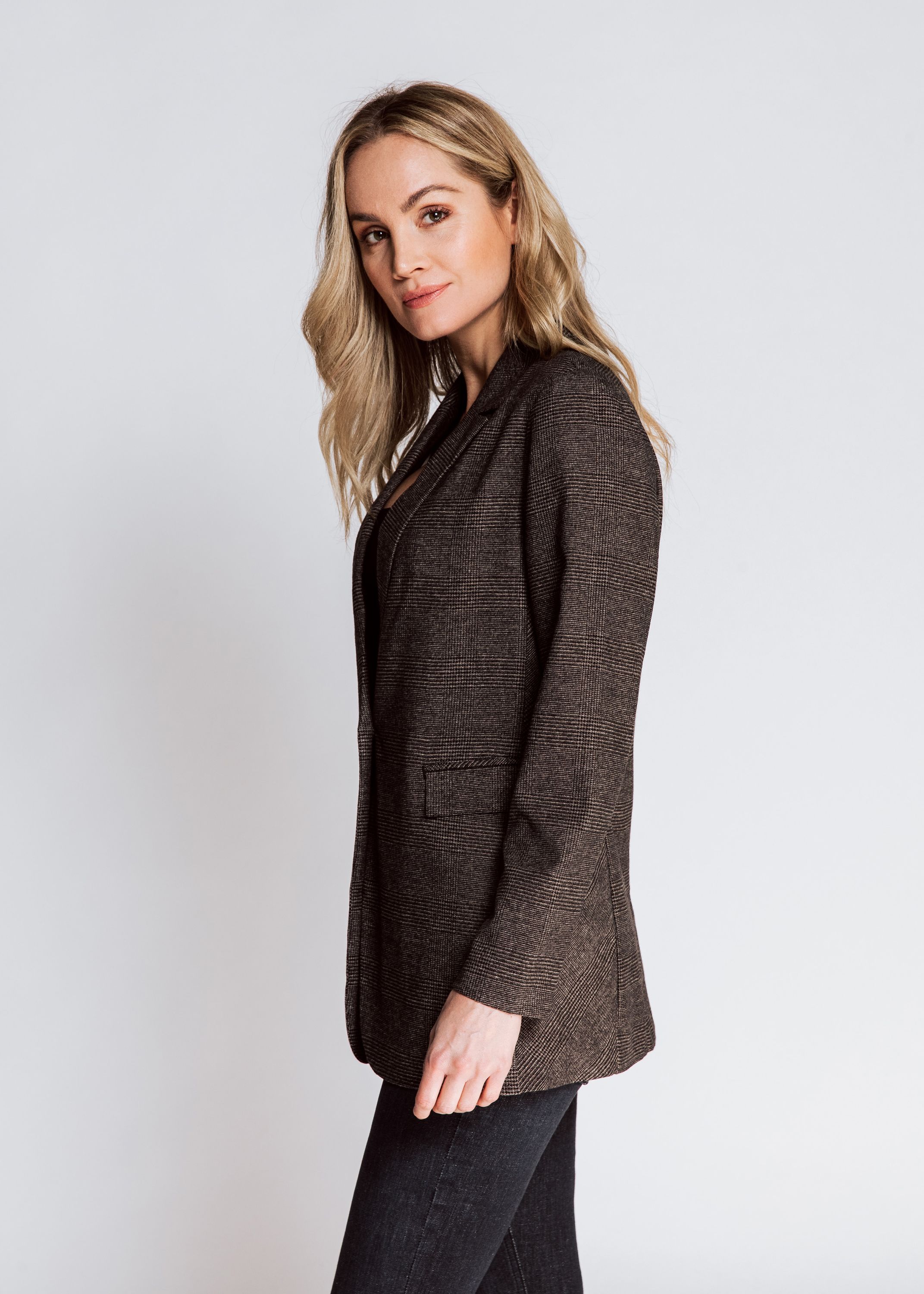 Zhrill Ellie Brown Blazer