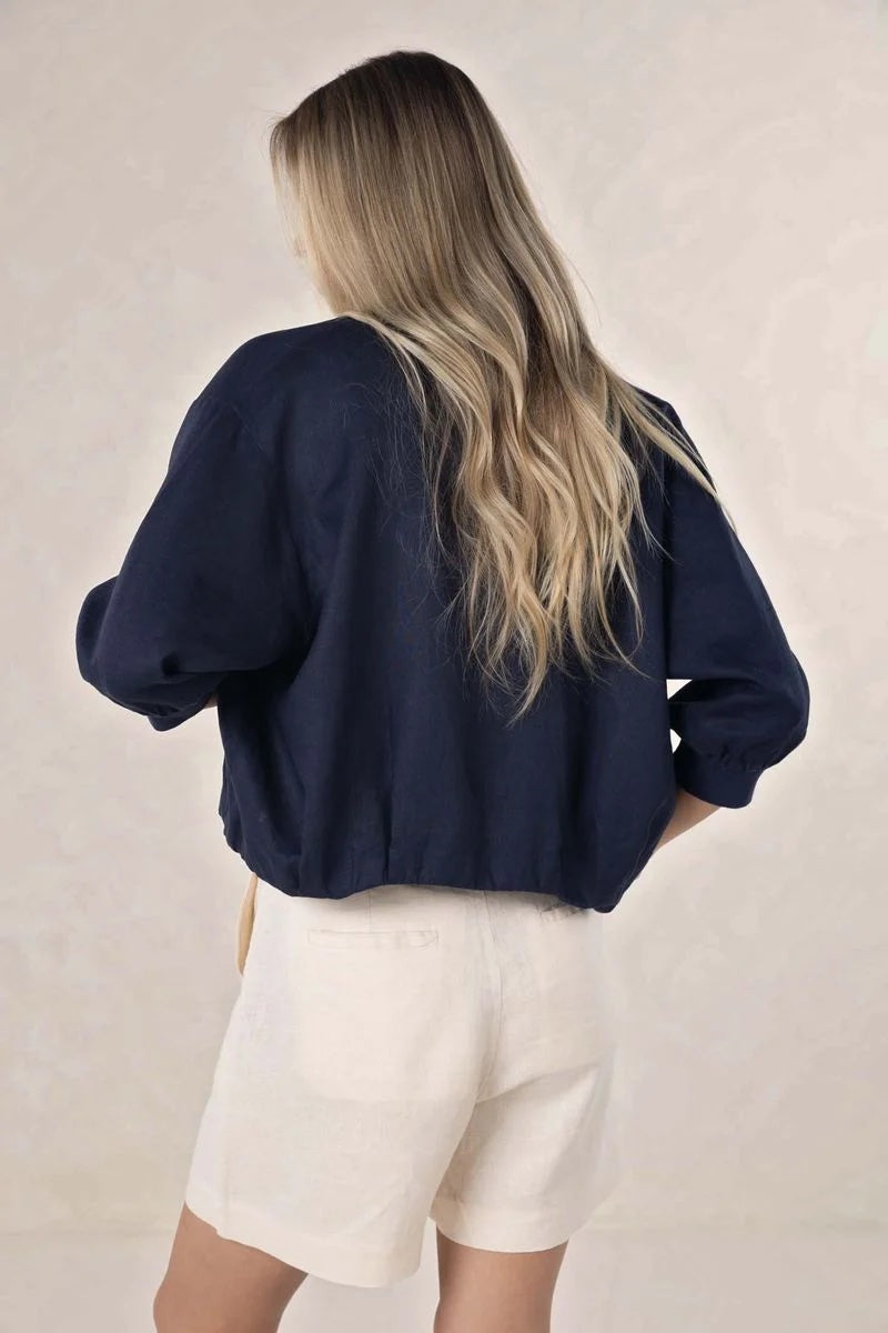 Arden Bomber Jacket - Navy