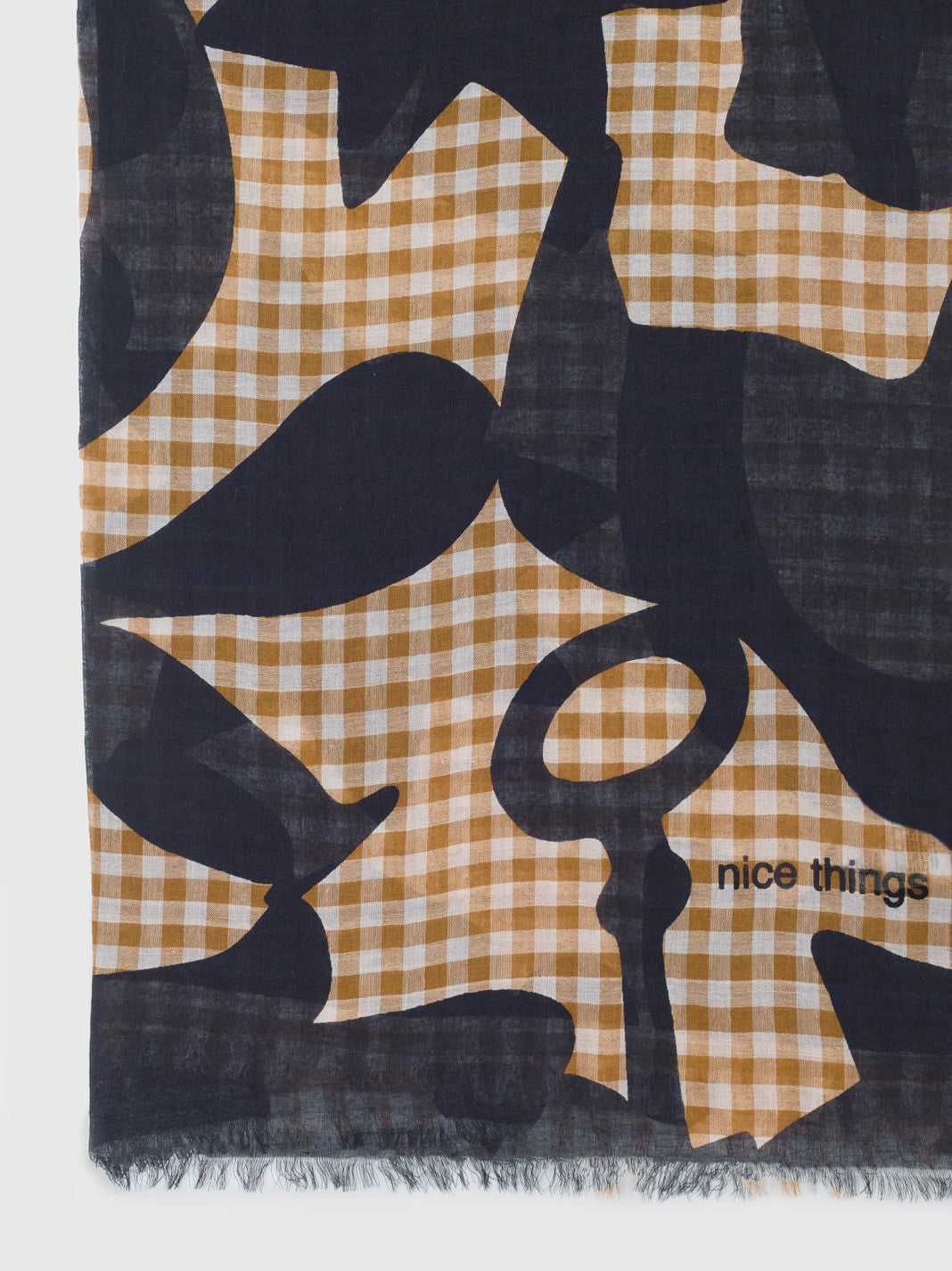 Lucky Chrams Cotton Foulard Scarf