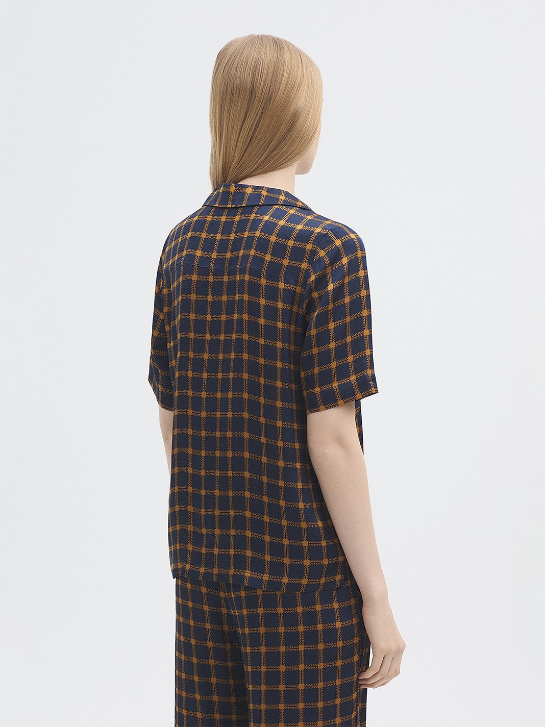 Garden Checks Satin Shirt