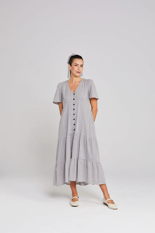 Happy Days Dress - Midnight Checkers