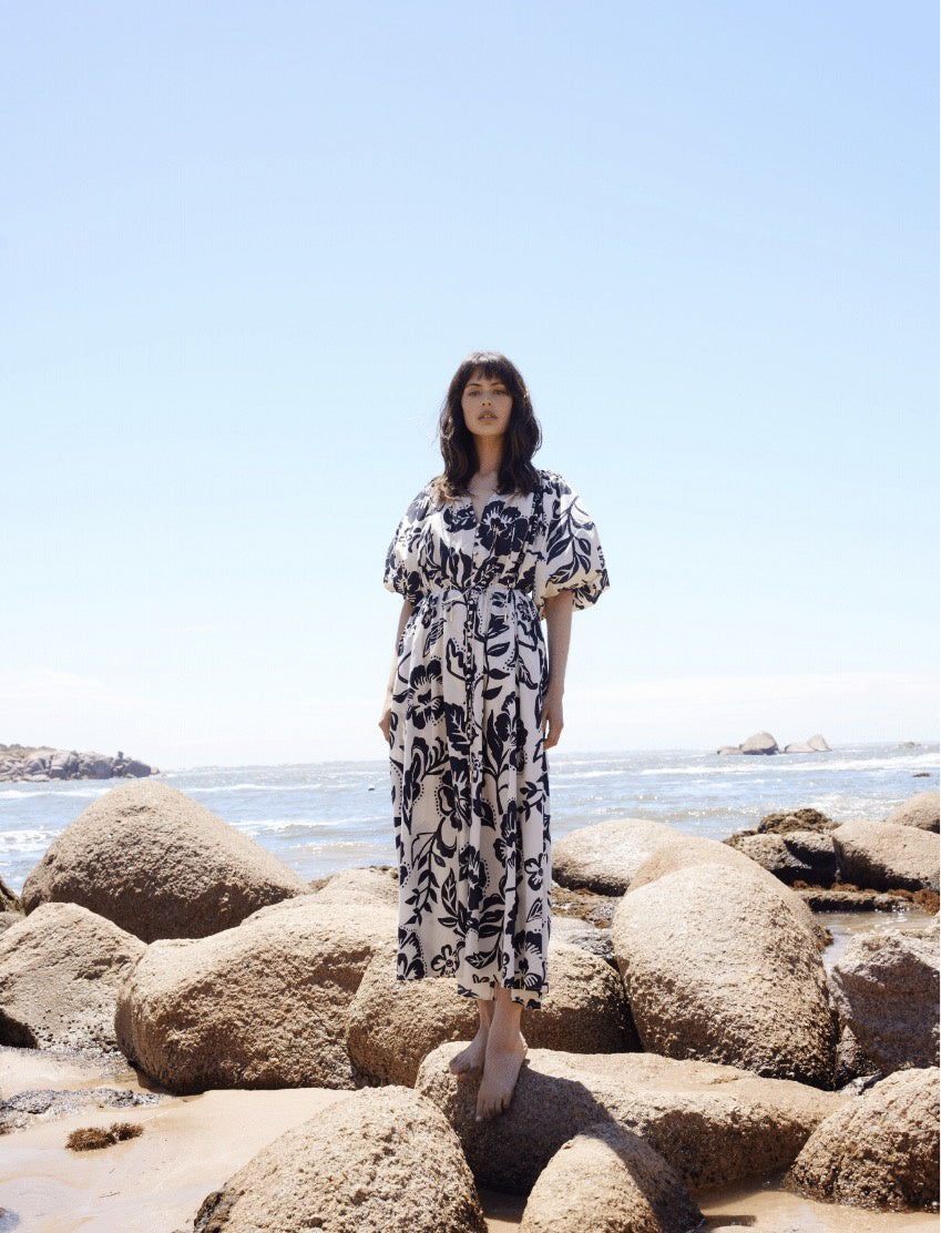 Violet Dress - Sea Floral – Darcy Boutique